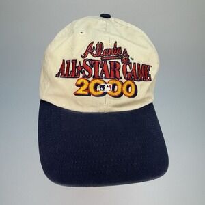 Vintage New Era 2000 Atlanta Braves All Star Game Strap Back Hat Cap Two Tone‎